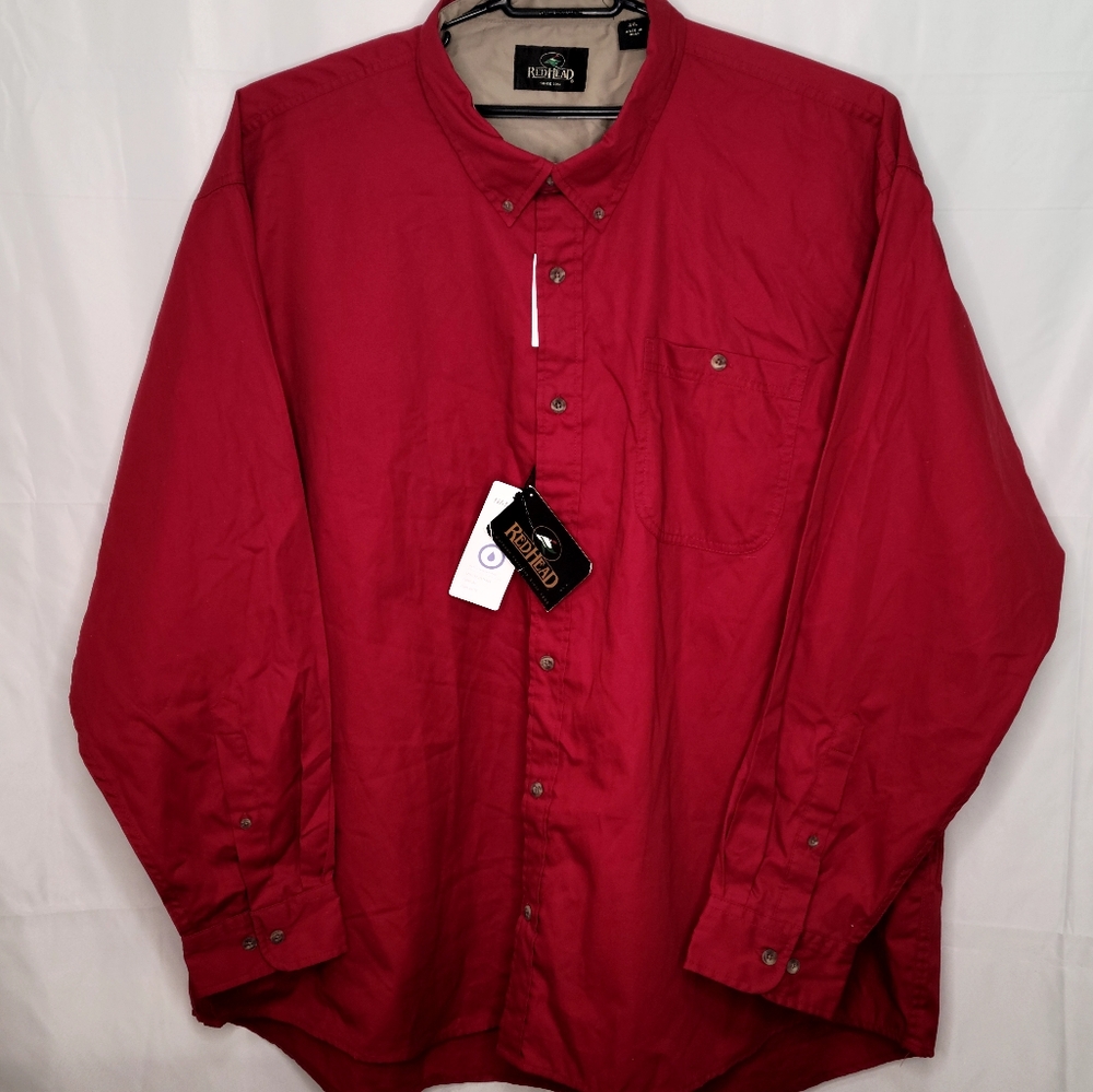 Redhead LS Button Front Shirt 4 XL